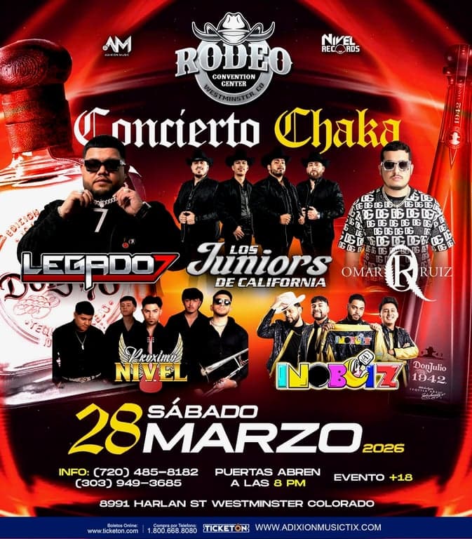 Concierto Chaka-Legado 7-Los Juniors de California-Omar Ruiz-Proximo Ruiz-Inoboiz-Rodeo